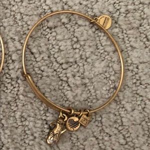 Gold otter Alex and ani bracelet